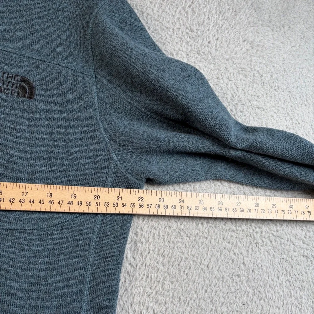 The North Face Gordon Lyons Quarter Zip Fleece Pullover Mens M Blue Gorpcore